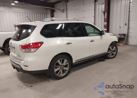 2016 Nissan Pathfinder Platinum z USA, uszkodzony, nr VIN 5N1AR2MM6GC623694